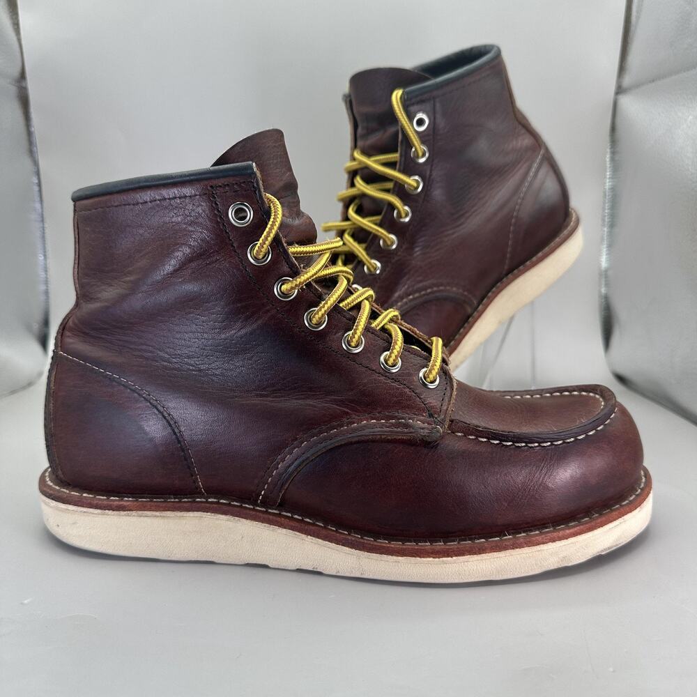 Red Wing Heritage Boots 6" Moc Toe 8138 Boots Mens Size 7 D Brown Made In USA
